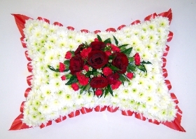 Red & White Pillow