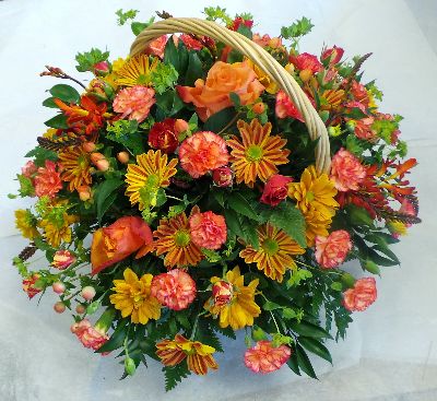 Large Autumn coloured Basket