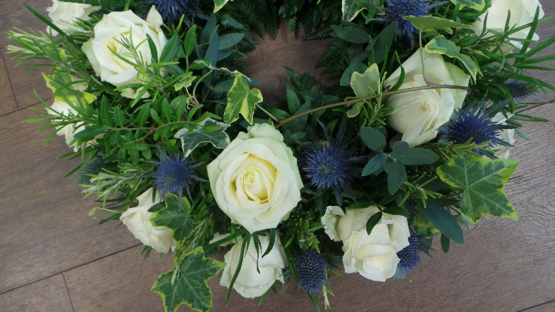 White Rose & Thistle Wreath