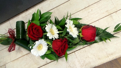 Roses & Gerbera's Tied