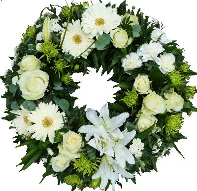 Grouped White Wreath