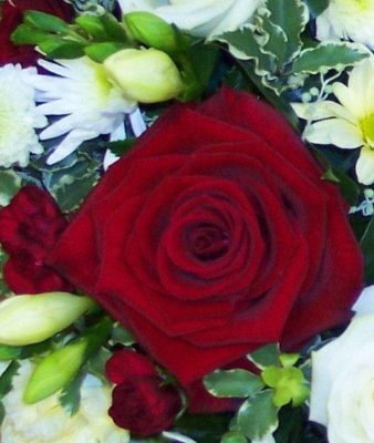 Wreath  Red & White