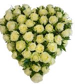 Heart full of White roses