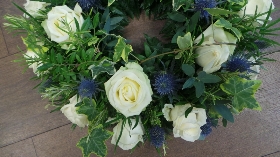 White Rose & Thistle Wreath