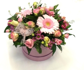 Summer Pink  Hat Box