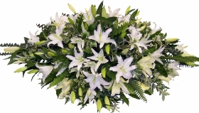 White lily Coffin Srray