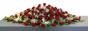 Roses & Gypsophila Coffin Spray