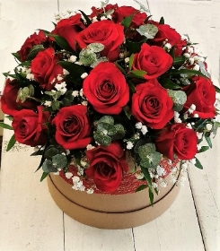 Hat box of Roses