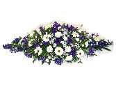 Blue & White Coffin Spray