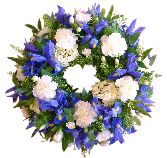 Wreath Blue & White