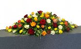 Autumn Rose Coffin Spray