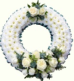 White & Green Based Wreath